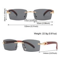 Gafas De Sol Rectangulares Punk Para Hombres Y Mujeres Estilo Trendy Sin Marco Protección UV400 Conducción Gafas De Moda Sin Marco Gradiente - details 1