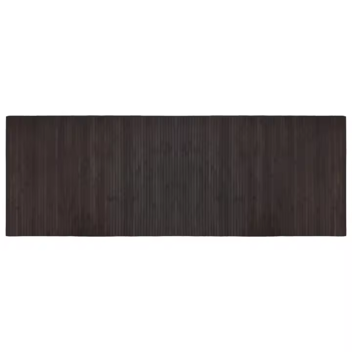 vidaXL Alfombra rectangular bambú 70x200 cm Color Negro,  Natural,  Marrón y mas Alfombras de área  Alfombra de Piso para Sala de Estar Dormitorio Habitación Salón - 1