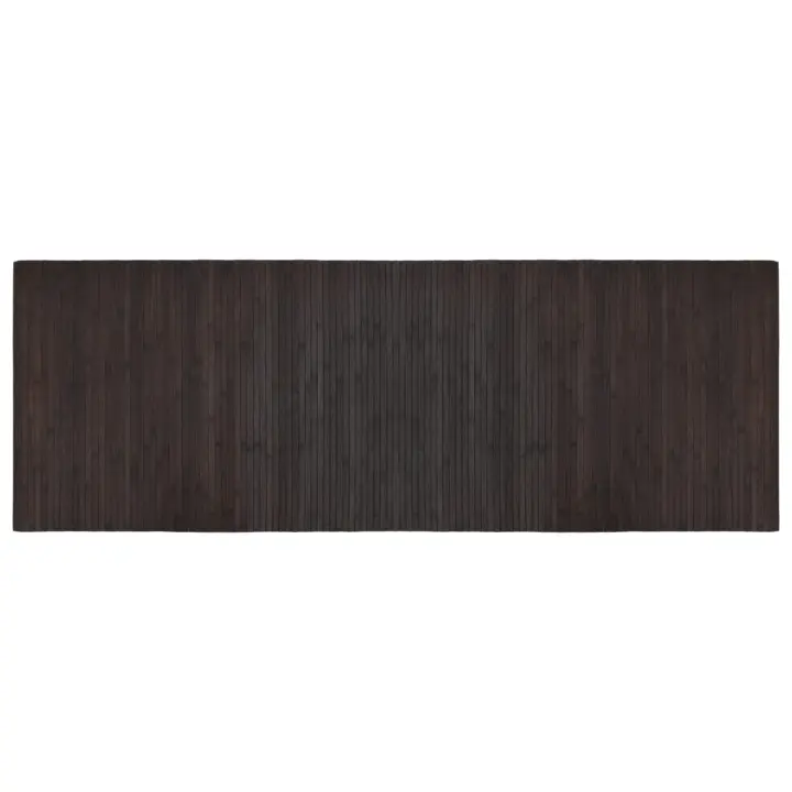 vidaXL Alfombra rectangular bambú 70x200 cm Color Negro,  Natural,  Marrón y mas Alfombras de área  Alfombra de Piso para Sala de Estar Dormitorio Habitación Salón - 1