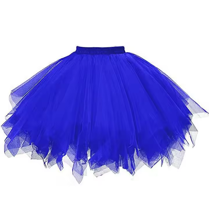 Tulle Skirts Womens Pleated Gauze Short Skirt Carnival Dancing Skirt for Adult Tutu Dancing Skirt - 1