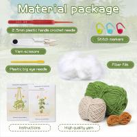 Kit De Inicio Para Crochet De Hoja En Macramé Para Principiantes Con Yarn De Algodón Set De Decoración De Plantas En Maceta - details 6