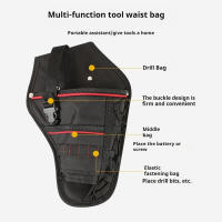 Bolsa De Herramientas Multifuncional Portátil Impermeable Para Destornillador Y Llave De Cinturón Profesional De Tela Oxford - details 1