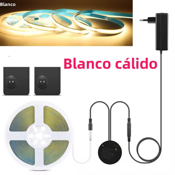 Lámpara De Noche Flexible COB LED Con 2 Sensores Móviles De Detección De Movimiento PIR Para Decoración De Dormitorio Regalos De Navidad - 1