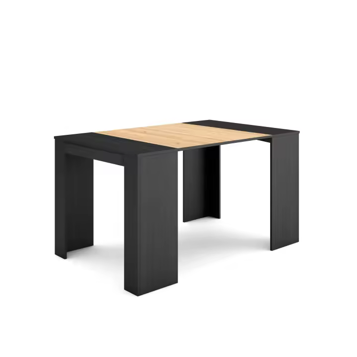 Skraut Home - Mesa Consola Extensible - Mesa Auxiliar - S III - Práctica y Versátil - Estilo Moderno - Fácil Montaje - tres longitudes 58/140-160-180x90x77cm - 1