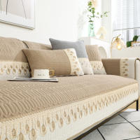 Cojín De Sofá De Tela Con Encaje Y Plumas Decorativo Para Sala De Estar Protección Suave Y Cómoda Estilo Geométrico - details 7