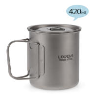 Lixada Juego De Cocina Ultraligero De Titanio 300ml/350ml/420ml/550ml/650ml/750ml Con Cuchara Plegable Para Camping Incluye Vaso Y Comedor - details 50