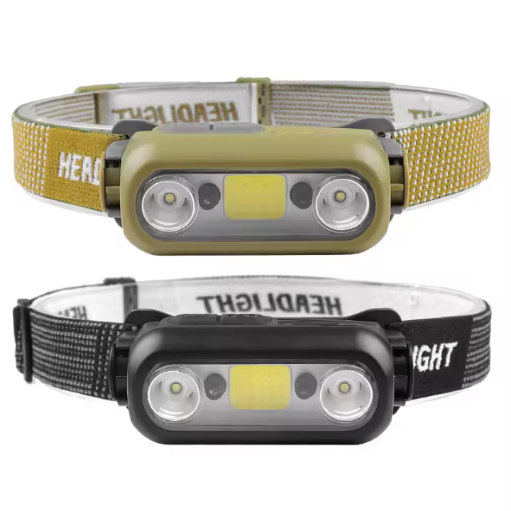 Nuevo faro de inducción XPE + COB, luz potente, carga USB, para exteriores, ligero, para correr de noche, ciclismo, iluminación frontal - 1