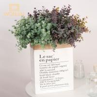 6PCS Hojas De Eucalipto Artificiales Para Decoración De Navidad Arco De Flores Falsas Para Pastel DIY Y Hogar - details 0