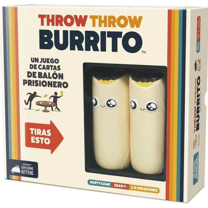 Asmodee Throw Throw Burrito Juego para Fiestas de Balón Prisionero - 1