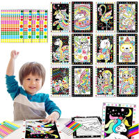 Puzzle De Dibujos Animados Para Niños Pegatinas De Mosaico De Animales Divertido Juguete Educativo Para Capacitar La Paciencia Y El Desarrollo Infantil - details 0