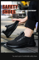 Zapatos De Seguridad Para Hombre Con Punta De Acero Indestructibles Y Protección Contra Punzadas Botas De Trabajo Ligeras Y Resistentes - details 3