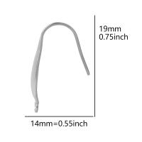 50/100PCS Tenedores De Aretes De Acero Inoxidable Color Plata Para Fabricación De Joyas DIY Gancho De Hierro Para Aretes Suministros De Enlaces - details 11