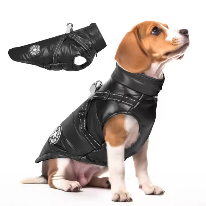 Chaqueta Térmica Impermeable Y Antigolpes Para Perros Pequeños Y Medianos Ropa De Invierno Caliente Y Protegida Para Mascotas - 1