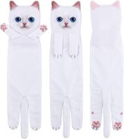Divertidos Gatos Toalla de Mano-Decoración Gato Toalla Colgantes para Baño Trapos de Cocina-Animal Absorbente Suave Toallas-Regalos Graciosos para Originales Mujer Amantes de Los Gatos - details 5