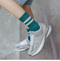 Calcetines De Mujer Estilo Preppy Japonés Moda Otoño Nuevos Calcetines Deportivos De Color Caramelo Con Rayas Casual Para Niñas - details 0