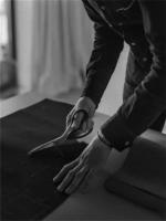 Traje Formal Para Hombre Con Chaqueta Y Pantalones De Punto Y Algodón Slim Fit Estilo De Negocios Traje De Novio Para Fiesta - details 4
