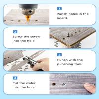 Herramienta De Perforación DIY Para Sombreros Y Bandas De Corte Pliseras De Cuero Herramienta De Perforación De Máscara Para Adultos Material De Poliéster - details 8