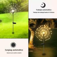 Lámpara Solar De Jardín Con Efecto De Fuego Y Estrella Palillo De Exterior Iluminación De Jardín Decoración De Navidad Moderna - details 3