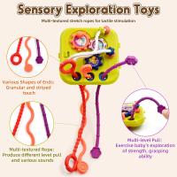 Juguetes Sensoriales Para Bebés 7 En 1 Sortidor De Formas Con Cuerda De Pulir Juguete Educativo Montessori Para Niños De 1 a 3 Años - details 5