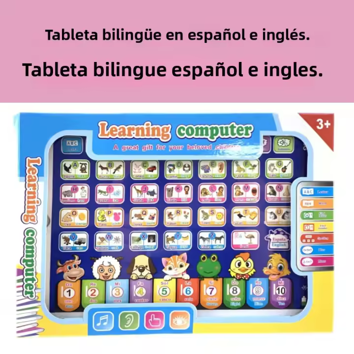 Tablet De Aprendizaje Interactivo Para Niños Juguete Educativo De Lenguaje Con Dibujos Animados Regalo Ideal Para Niños De 3-12 Años - 1