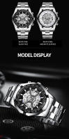 Reloj De Cuarzo Para Hombre 2025 Marca Top Lujo Acero Inoxidable Impermeable Con Agujeros Huecos Azul Grande Relogio Masculino De Moda Y Casual - details 13