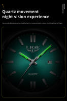 Reloj De Pulsera LIGE 2024 Para Hombre Lujo Casual Moda Cuarzo Resistente Al Agua 30M Luminoso Fecha Business Reloj Hombre - details 14