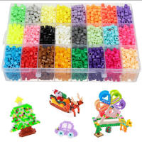 Hama Bolas Educativas 5mm 24 Colores Bola De Hierro 3D Puzzle Bolas De Fusión Perler Garantía Juguete DIY Para Niños Y Niñas - details 3