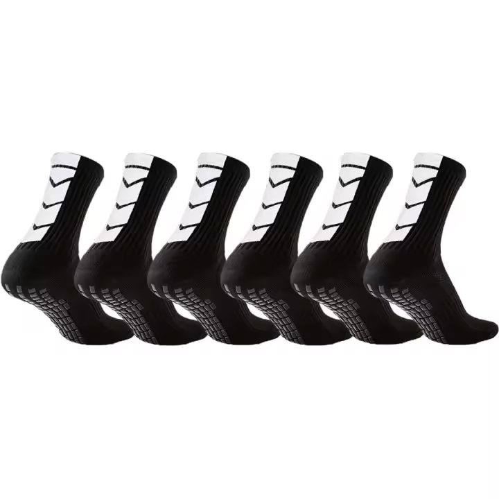 Medias Deportivas Antideslizantes 6 Pares Para Hombres Y Mujeres Para Fútbol Baloncesto Béisbol Rugby Tenis Correr Running - 1