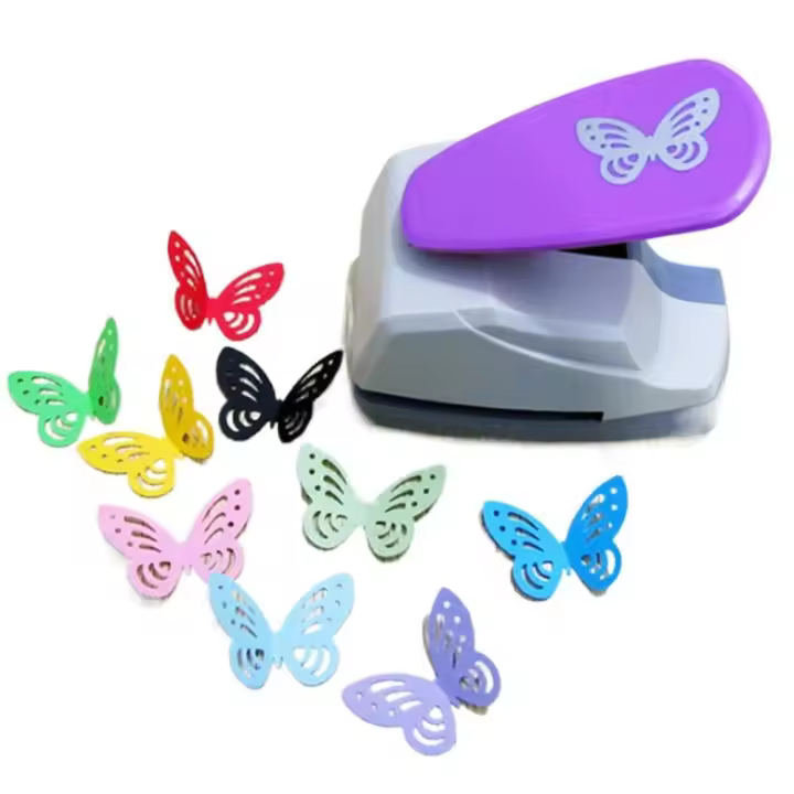 Pulverizador De Agujeros En Forma De Mariposa 3D Para Cartas De Saludo Y Scrapbooking Corte De Papel Máquina De Perforación Manual - 1