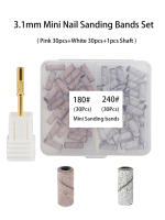 Kit De 61 Piezas De Bandas De Arena Para Uñas Con Eje Para Máquina Eléctrica De Manicura Mini Pulidora De Uñas Y Polvo De Grano Fino 3.1MM - details 2