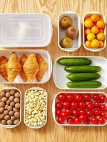 Contenedores De Almacenamiento Para Cocina Y Nevera Blancos Organizador De Alimentos Sellado Fresh Box Caja De Alimentos - details 0