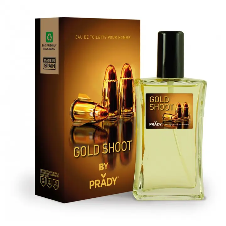 GOLD SHOOT Eau de Toilette para hombre 90ml Prady Fragancia inspirada en otros perfumes Pour Homme Colonia - 1