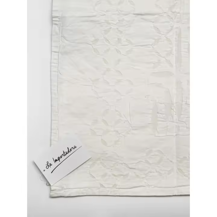 Mantel o manta de algodón y organza 140 x 220 cm de la marca Origen - 1
