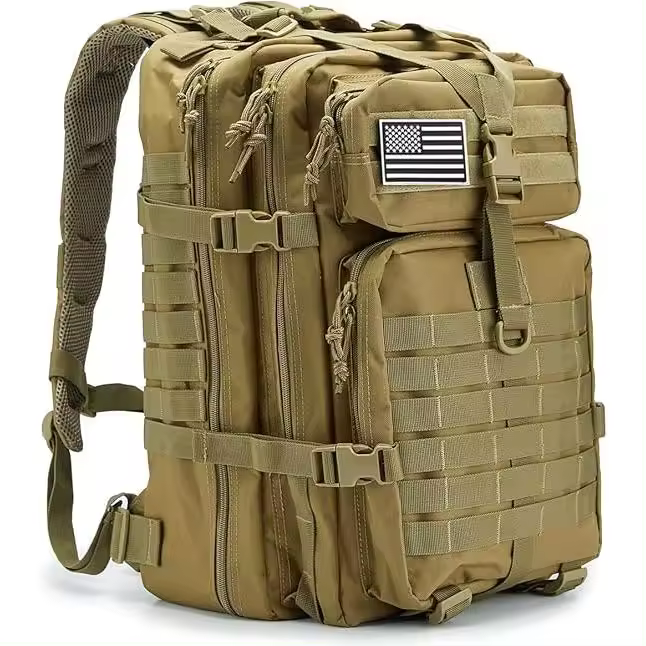 Mochilas militares tacticas 45L para hambres que acampan inando senderismo Paquete de Asalto Daypack - 1