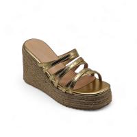 Calzados soraia, Sandalia de antelina y plataforma de yute, espardeñas de cuña, para mujer. - details 0