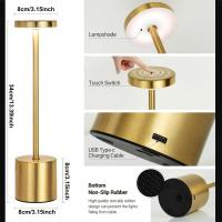 Lámpara De Mesa LED Con Sensor Táctil Luz Nocturna Recargable Para Decoración De Habitaciones Restaurantes Hoteles Bares Y Cafeterías - details 13