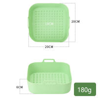 Pote De Silicona Para Air Fryer Reutilizable Cuadrado Espeso Interchangeable Con Papel De Horno Cubierta De La Cesta Del Air Fryer - details 6
