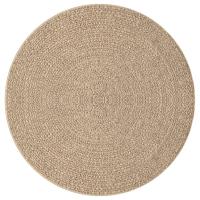 vidaXL Alfombra ZIZUR apariencia de yute interior y exterior Ø 200 cm Alfombras de área  Alfombra de Piso para Sala de Estar Dormitorio Habitación Salón - details 2