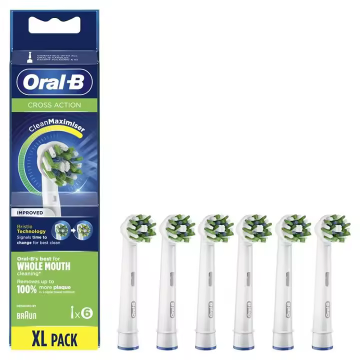 Pack de 6 cabezales - recambios braun oral - b eb50 - 6 - 1