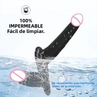 Vibrador Doble Cabeza Con Correa Ajustable Y 10 Modos De Vibración Para Parejas Y Lesbianas Juguete Sexual Para Mujeres - details 0