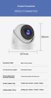 Cámara de seguridad IP inalámbrica WiFi 1080P para el hogar, visión nocturna, montaje en techo, audio bidireccional, domo CCTV - details 3