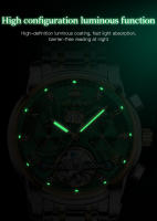 Reloj De Pulsera Hombre OLEVS Automático Mecánico Tourbillon Luminoso Impermeable Con Correa De Acero Inoxidable Estilo Negocios - details 6
