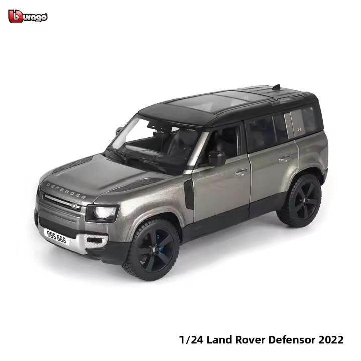 Bburago 1:24 Coche De Acción De Aleación Negro Land Rover Defender 2022 Modelo De Simulación Para Colección Y Decoración Juguete Regalo Para Niños Y Adultos - 1
