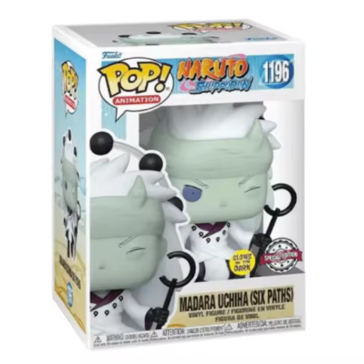 Funko Pop  Madara Uchiha (1196)  Naruto Shippuden  Brilla en la oscuridad - 1