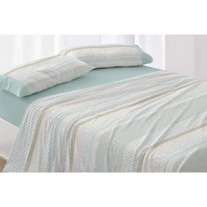 Sábanas de algodón, 618 Menta, de Burrito Blanco - 1