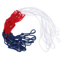 Red De Baloncesto Duradera De 48cm Tejido De Nylon Tri-Color Universal Reemplazo Para Rama De Baloncesto Mesh Compatible Con Todas Las Horquillas De Baloncesto - details 0