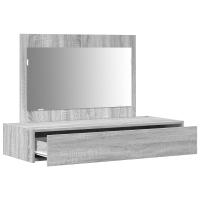Mesita de tocador colgante de vidaXL Gris Sonoma 100x40x70 cm - details 3
