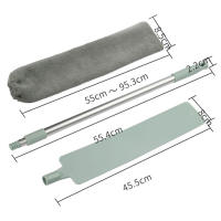 Cepillo De Limpieza Para Espacios Estrechos Y Ganchos Longitud De Mango Ajustable Cepillo De Polvo Para Limpiar Debajo De La Nevera Muebles Sofá Cama Material PP Ecológico - details 4