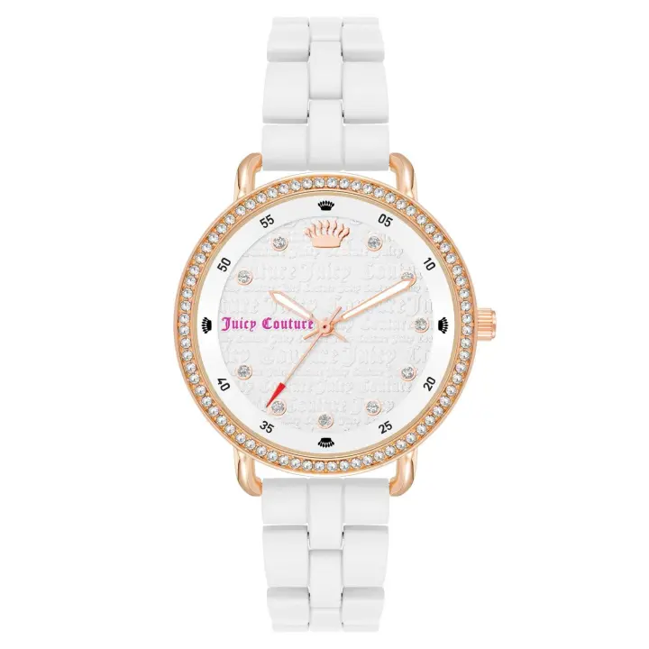 Juicy Couture Reloj Mujer Analogico Cuarzo con Correa de Metal JC1310RGWT - 1