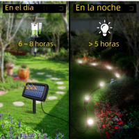 Luces Solares De Jardín 10en1 Impermeables Para Decoración De Patio Camino Valla Luz De Paisaje Exterior ABS LED 5V IP68 - details 2